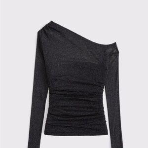 Abercrombie & Fitch Asymmetrical Long Sleeve Top